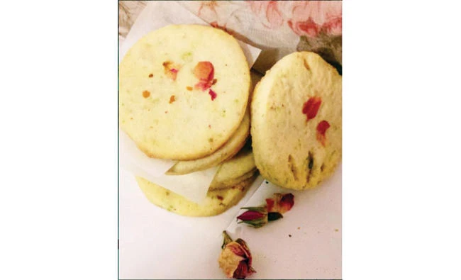 These traditional shortbread cookies combine two Middle Eastern flavors — rose and pistachio — in a recipe that is bound to become a favorite!