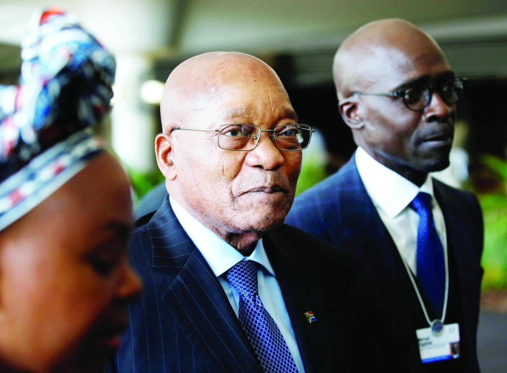 South African President Jacob Zuma tours the World Economic Forum on Africa meeting in Durban, South Africa. (Reuters)