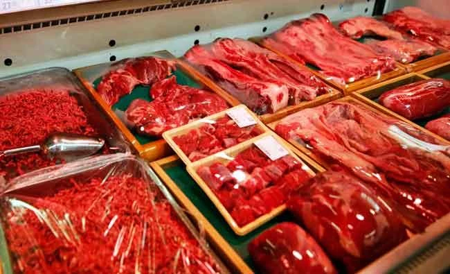 Domestically produced Chinese beef is on sale at a supermarket in Beijing, on Friday. (AP)
