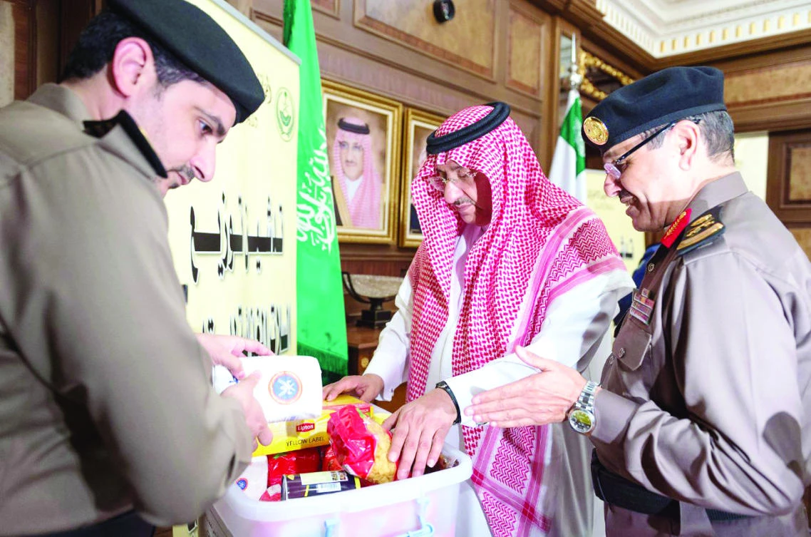 Crown prince launches food baskets for martyrs’ families campaign