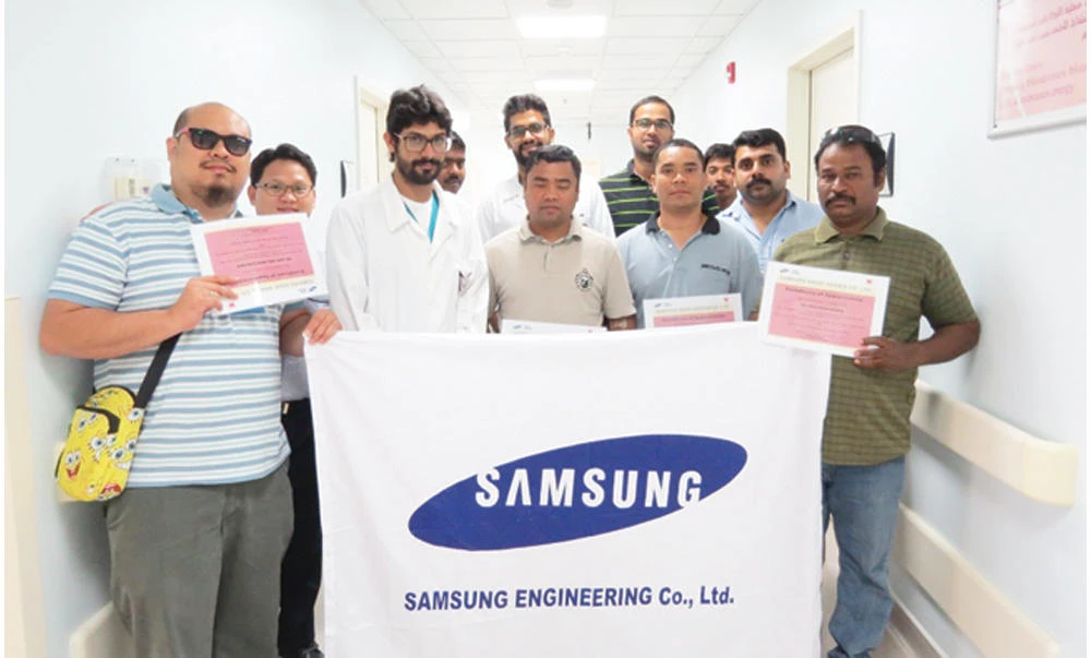 A Samsung Engineering blood donation campaign was held in cooperation with the Royal Commission Hospital of Jubail.