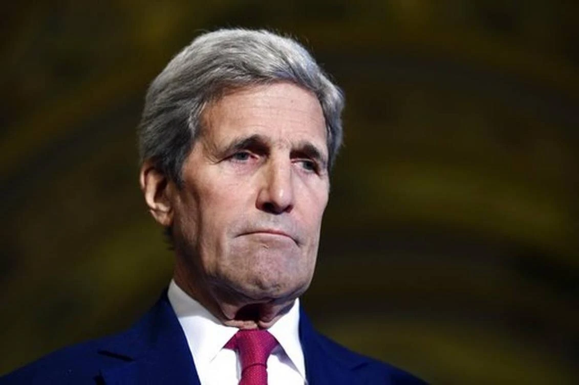 Secretary of State John Kerry listens during a news conference on Capitol Hill in Washington on the Iran nuclear deal.(AP Photo)