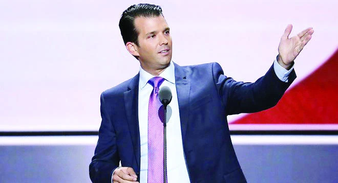 Innovation and new ideas were the focus of meetings attended by Donald Trump Jr. in Dubai. (AP)