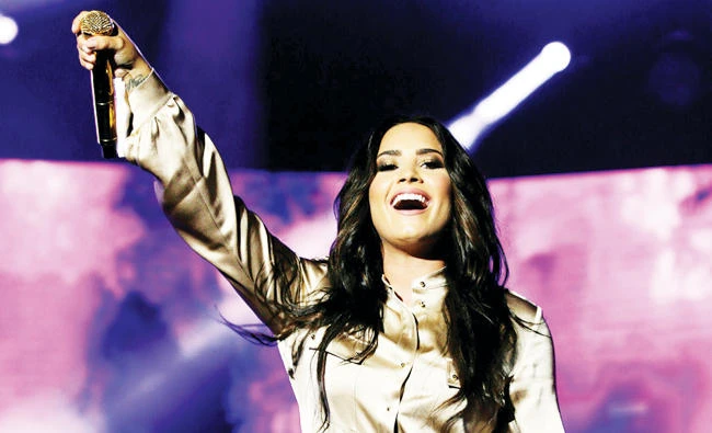 Singer Demi Lovato performs during the 16th Mawazine World Rhythms International
Music Festival in Rabat, Morocco. (Reuters)