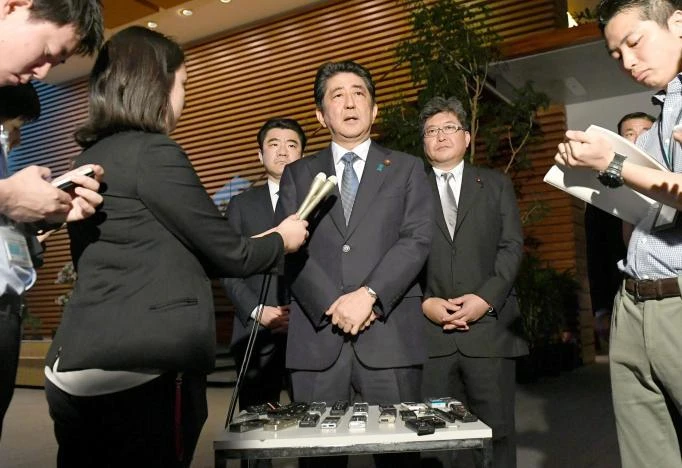 Japan’s Abe says wants to raise North Korea missile issue at G7 summit