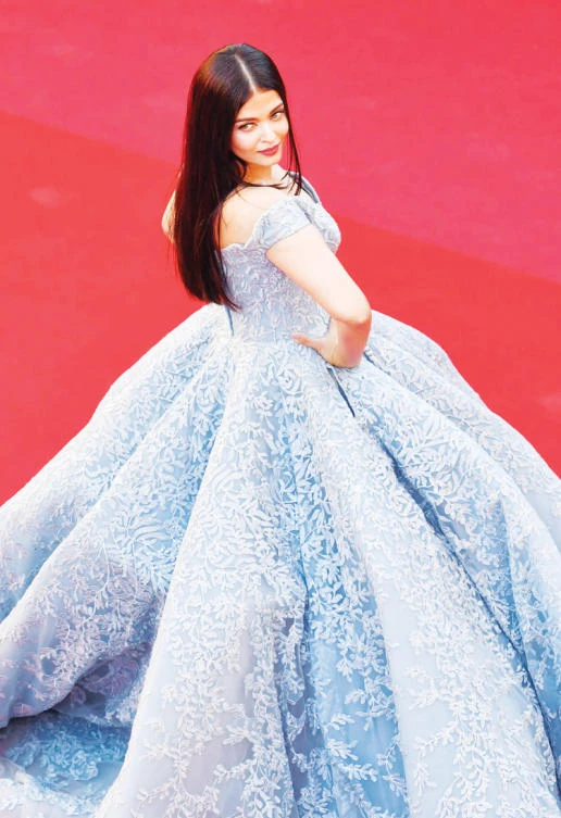 Indian actress Aishwarya Rai Bachchan at the 70th edition of the Cannes Film Festival in Cannes, southern France. (AFP)