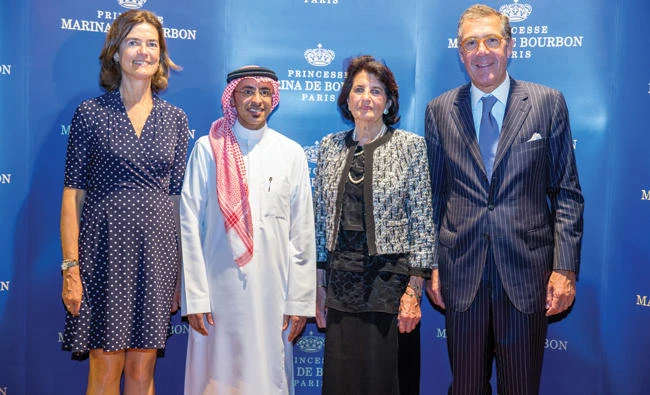 From left, Veronique Pracomtal, Hani Bughsan, Princess Marina De Bourbon,
and Antoine De Pracomtal.