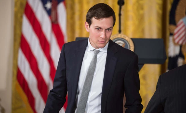 This file photo taken on February 16, 2017 shows Senior White House adviser Jared Kushner arriving to attend US President Donald Trump's press conference at the White House in Washington, DC. (AFP / NICHOLAS KAMM)