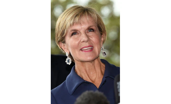 Australia’s Foreign Minister Julie Bishop