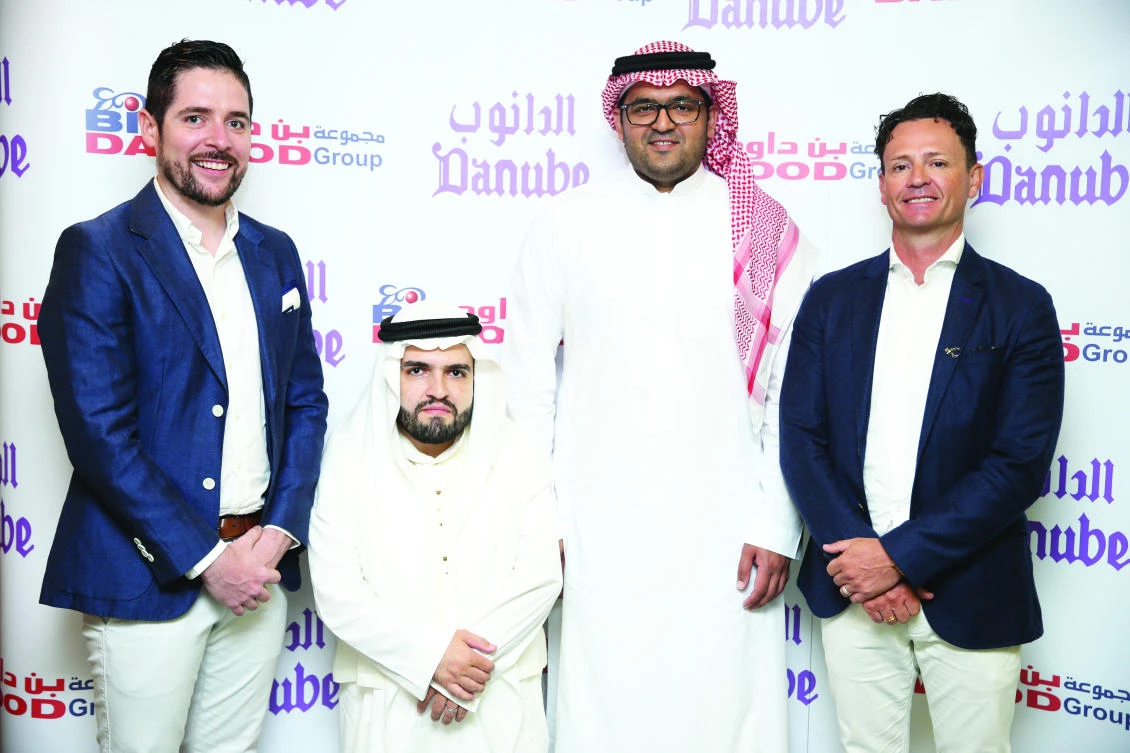 Paul Kenny, Managing Director Majed M. Al-Tahan, CEO Ahmad AR BinDawood,
and Douglas Collins.