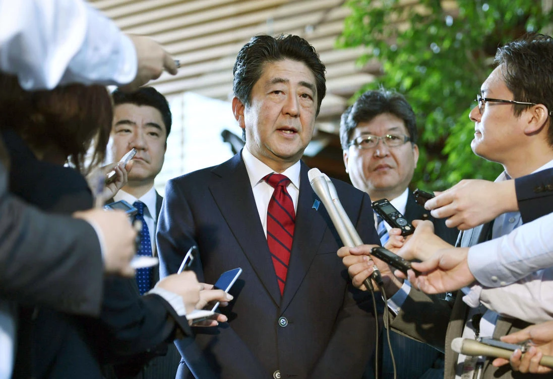 Japanese Prime Minister Shinzo Abe. (Muneyuki Tomari/Kyodo News via AP)