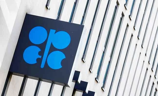 The OPEC logo is seen outside their headquarters in Vienna, Austria, in this May 24, 2017 photo. (REUTERS)