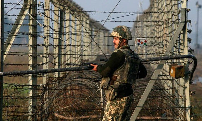 File photo of an Indian soldier standing near the Line of Control. (REUTERS)