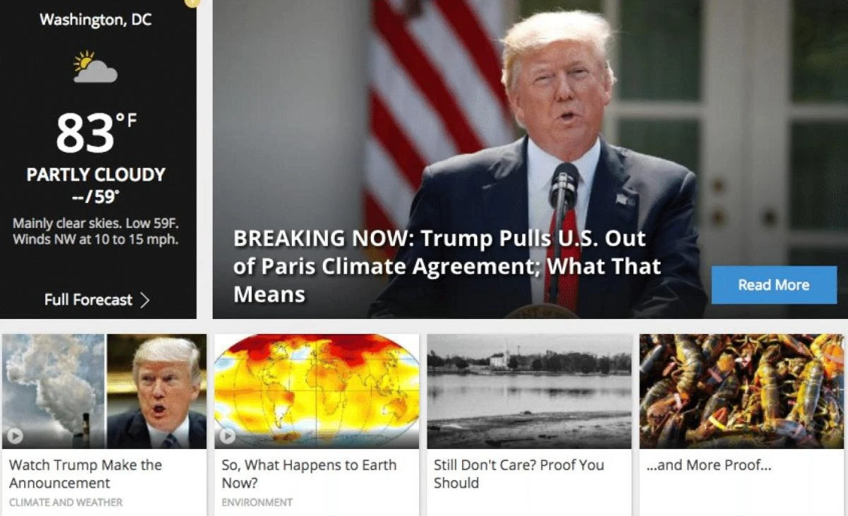US-based Weather Channel trolls Trump after climate deal pullout