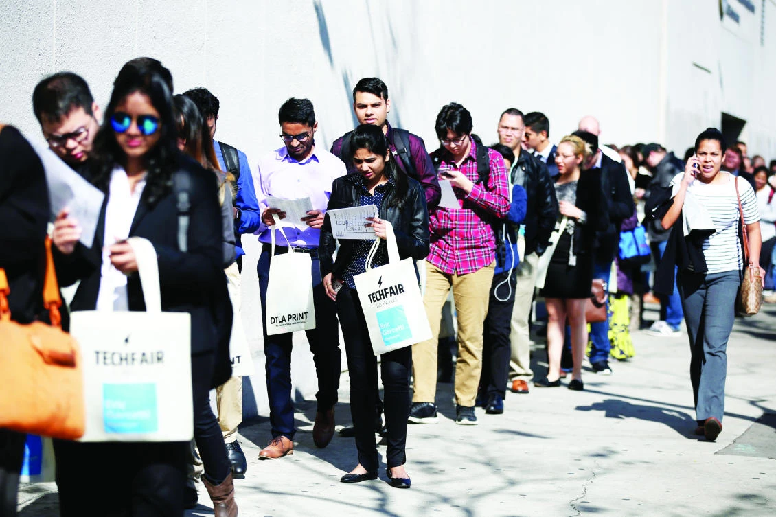 The US economy needs to create 75,000 to 100,000 jobs per month to keep up with growth in the working-age population. Job gains are slowing as the labor market nears full employment. (Reuters)