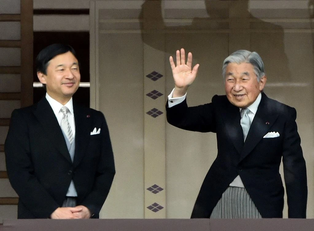 Japan’s Emperor Akihito with Crown Prince Naruhito in Tokyo. (AFP file photo)