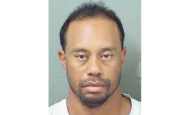 Tiger Woods is seen in this image provided by the Palm Beach County Sheriff's Office on Monday. (AP)