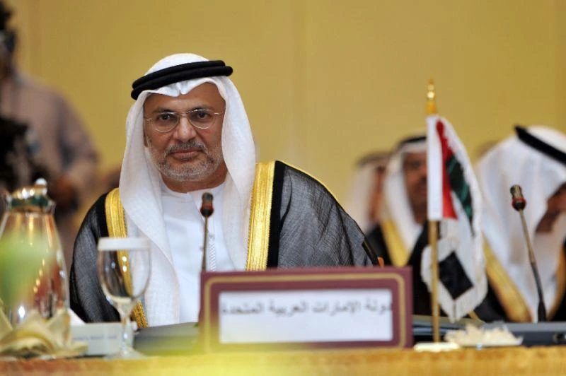 UAE State Minister for Foreign Affairs Anwar Mohammed Gargash takes his seat before a meeting in the Saudi coastal city of Jeddah on September 6, 2010 (AFP)
