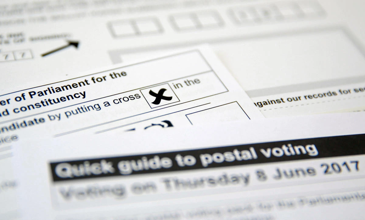 Postal voting papers for the UK general election, which is due to take place June 8, 2017, are seen in this illustration picture taken May 26, 2017. (REUTERS/Russell Boyce/Illustration)