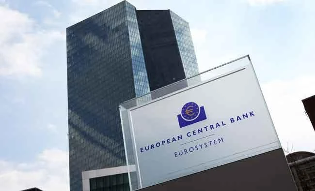 This file photo taken on April 27, 2017 shows the European Central Bank (BCE), is pictured in Frankfurt am Main, Germany. (AFP)