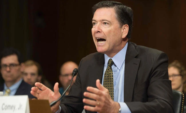 This file photo taken on May 3, 2017 shows FBI Director James Comey testifying before the Senate Judiciary Committee on Capitol Hill in Washington, DC. Comey confirmed in a statement on June 7, 2017, that US President Donald Trump urged him to drop an investigation into his former national security advisor Michael Flynn, then under scrutiny for his Russia contacts. (AFP / Jim Watson)
