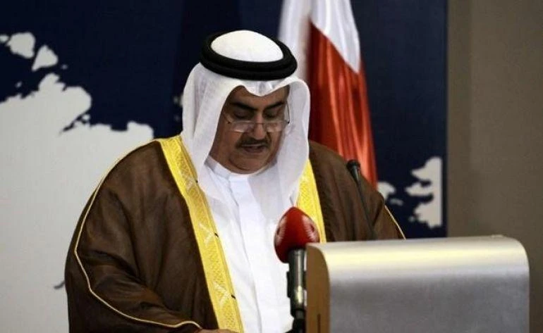 Foreign Minister Khaled bin Ahmad al-Khalifa. (AFP)
