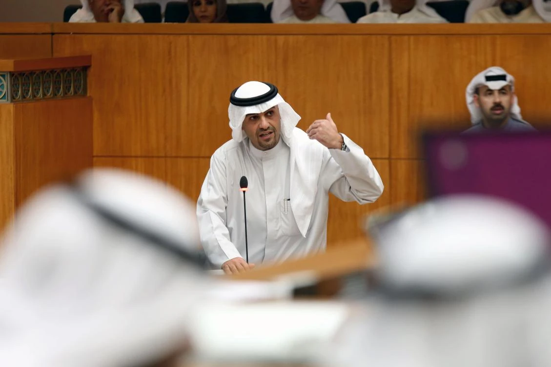 Kuwaiti Finance Minister Anas Al-Saleh. (AFP)