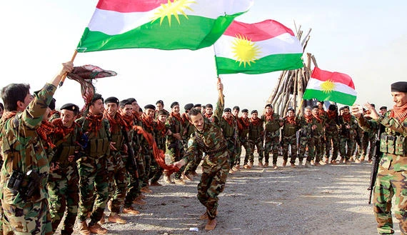 Kurdish peshmerga forces celebrate Nowruz in Kirkuk, Iraq, March 20, 2017. (photo by REUTERS/Ako RasheedRead more: http://www.al-monitor.com/pulse/originals/2017/04/turkey-iraqi-kurdistan-independence-move-rattles-ankara.html#ixzz4jUS8dkto