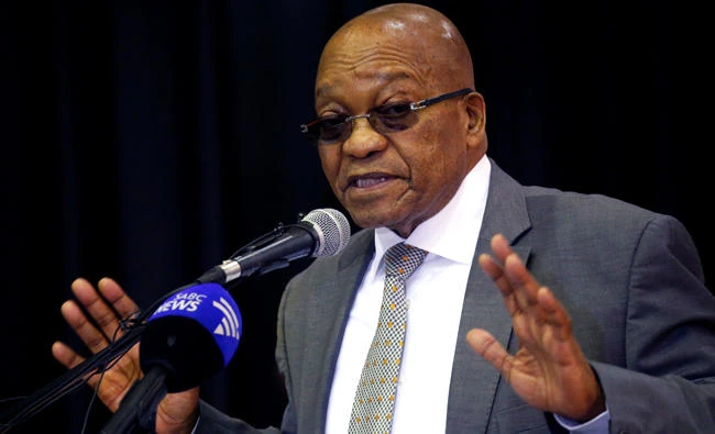 South Africa’s President Jacob Zuma addresses a recent meeting in Cape Town. (Reuters)