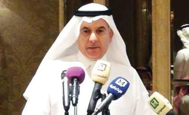 Minister of Environment, Water and Agriculture Abdulrahman Al-Fadli addresses a sahoor party in Riyadh on Tuesday. (AN photo)