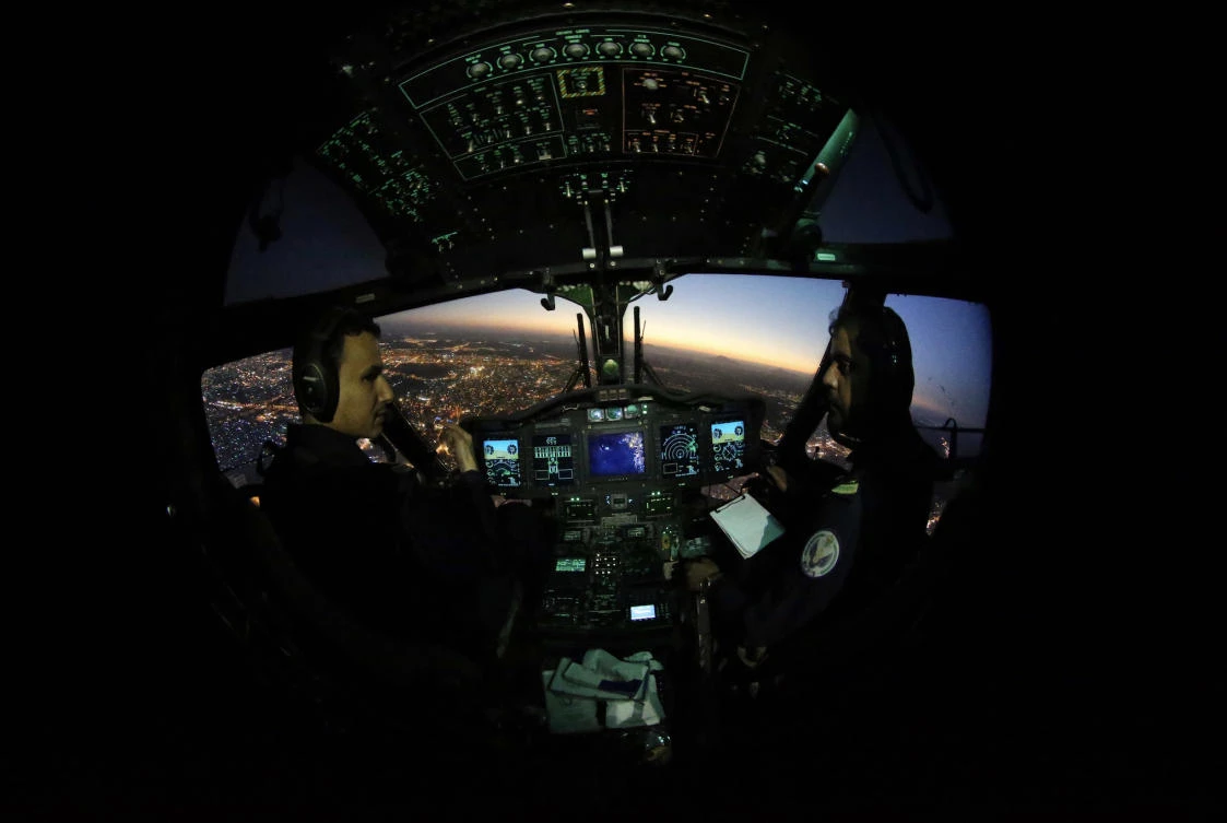 Ministry of Interior’s aircrafts monitor Grand Mosque during Ramadan