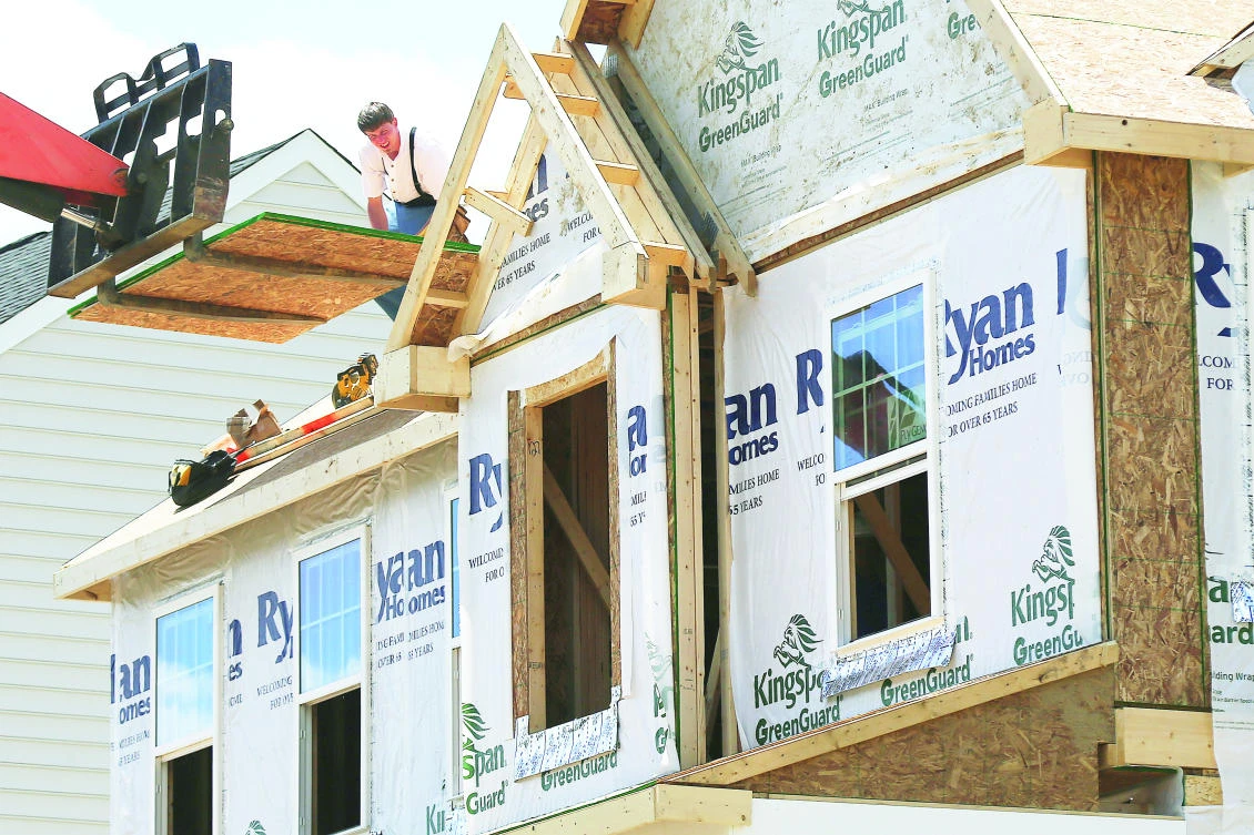 Homebuilding was flat in the Northeast at 87,000 new units added, but tumbled in the Midwest and South, with single-family units in the South seeing their biggest monthly decline in two years. (AP)