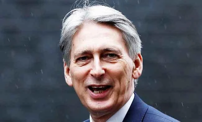 Britain's Chancellor of the Exchequer Hammond arrives in Downing Street in London, Britain, in this March 22, 2017 photo. (REUTERS)