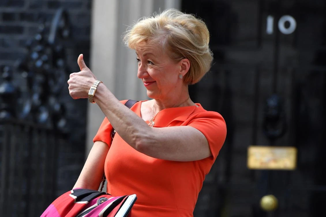 Conservative politician Andrea Leadsom leaves No 10 Downing Street in central London in this file photo. (AFP)