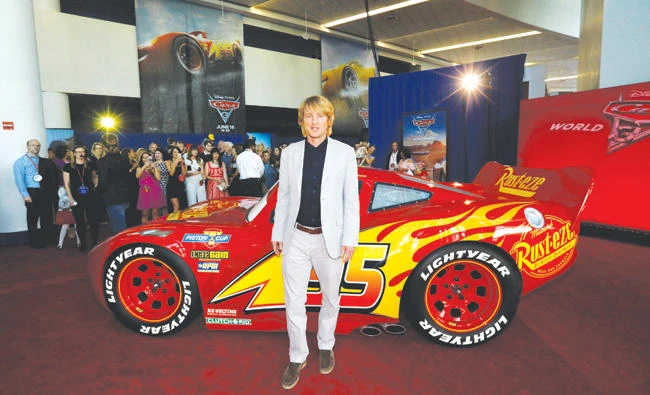 Cast member Owen Wilson poses at the premiere of “Cars 3” in California.
