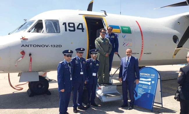 Saudi-Ukrainian Antonov AN-132 successfully debuts at Paris Air Show. (SPA)