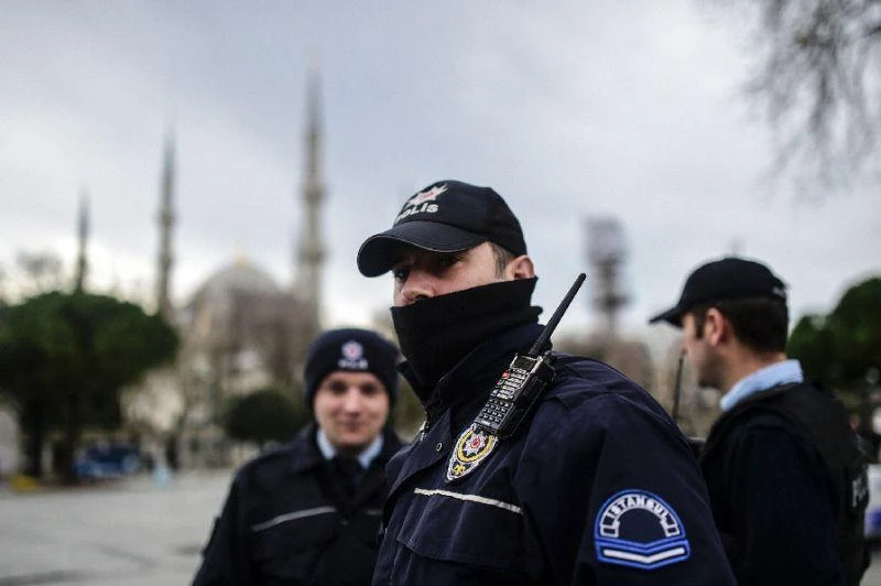 Turkish police officers. (AFP)