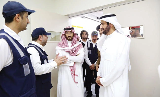 Deputy Makkah Gov. Prince Abdullah Al-Saud and Health Minister Tawfiq Al-Rabiah visit the newly opened hospital in Makkah.