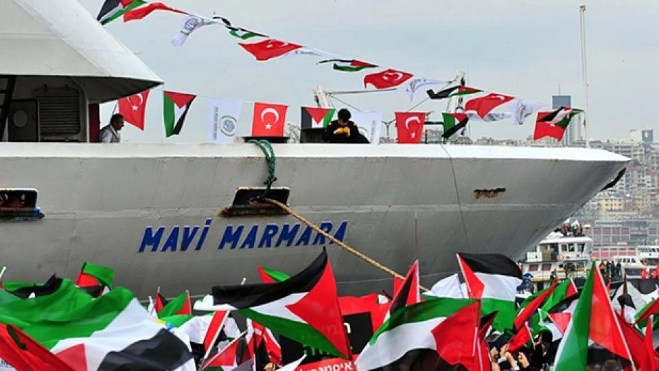 The Mavi Marmara was part of a humanitarian aid flotilla destined for Gaza. The vessel was raided by Israeli commandos in 2010, resulting in the death of 10 Turkish activists. (AFP)