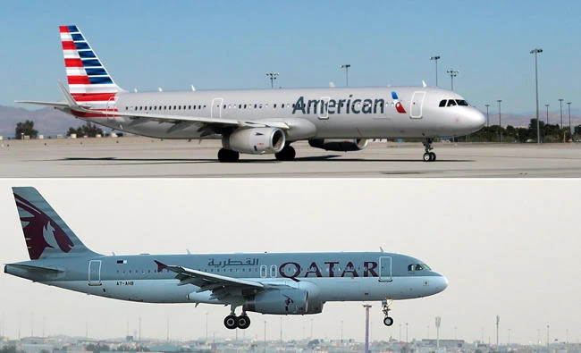 Qatar Airways offer to acquire 10 percent of the world's biggest airliner, American Airlines, dismissed a confusing and ill-conceived. (AFP file photos)