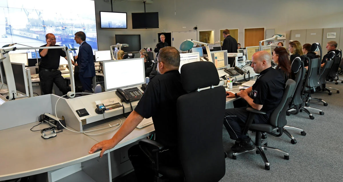 General view of the command staff at the Hamburg police headquarters before the upcoming G-20 Summit is seen in Hamburg, Germany. (Reuters)