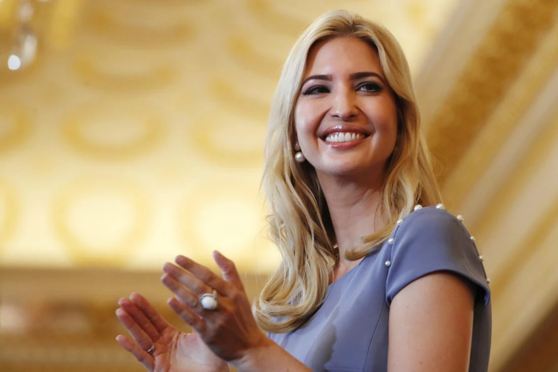 FILE - In this June 27, 2017, photo, Ivanka Trump applauds during the 2017 Trafficking in Persons Report release at the State Department in Washington. Ivanka Trump has been vocal in using her White House role to advocate for women. But when President Donald Trump lobbed a demeaning attack on a female news anchor on Twitter this week, his daughter and senior adviser kept quiet. (AP)