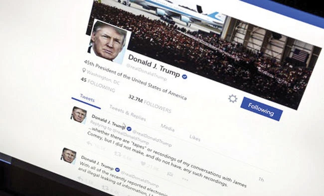US president defends Twitter use after attacking media
