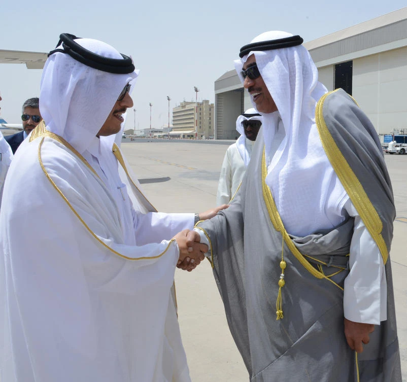 Qatar on Monday handed its official response to a list of demands by Saudi Arabia and its allies to the emir of Kuwait, delivered by the Qatari foreign minister who made a short visit to Kuwait, which is acting as a mediator to resolve the diplomatic rift. (AFP/ HO / EMIRI DIWAN)