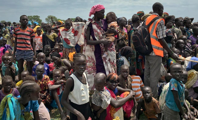 Around 6 million people will face extreme food insecurity in South Sudan this month, according to the UN. (AP)