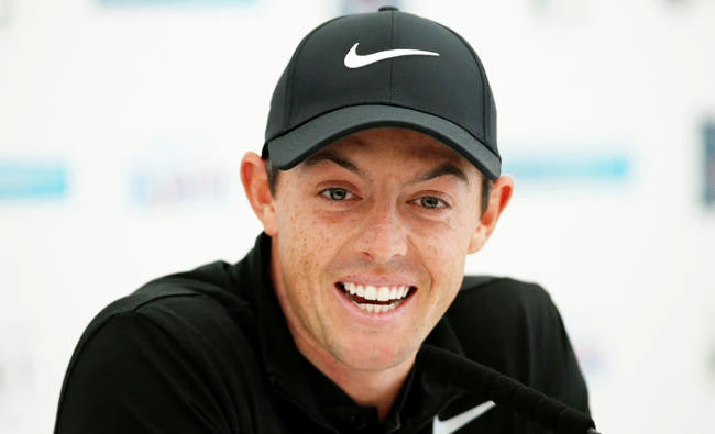 Northern Ireland’s Rory McIlroy during his press conference on Wednesday. (Reuters)