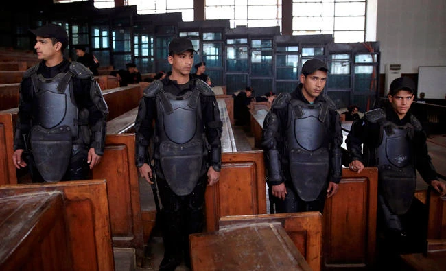Egyptian police detained several Chinese Uighurs students in Egypt as they headed to Alexandria on their way out of the country. (AP)
