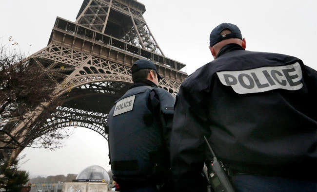 French police patrol near the Eiffel Tower in Paris. (Reuters file)
