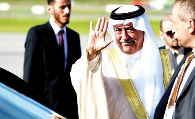 Ibrahim Al-Assaf, minister of state and member of the Cabinet, arrives in Hamburg, Germany, on Thursday to attend the G-20 Summit. (AFP)