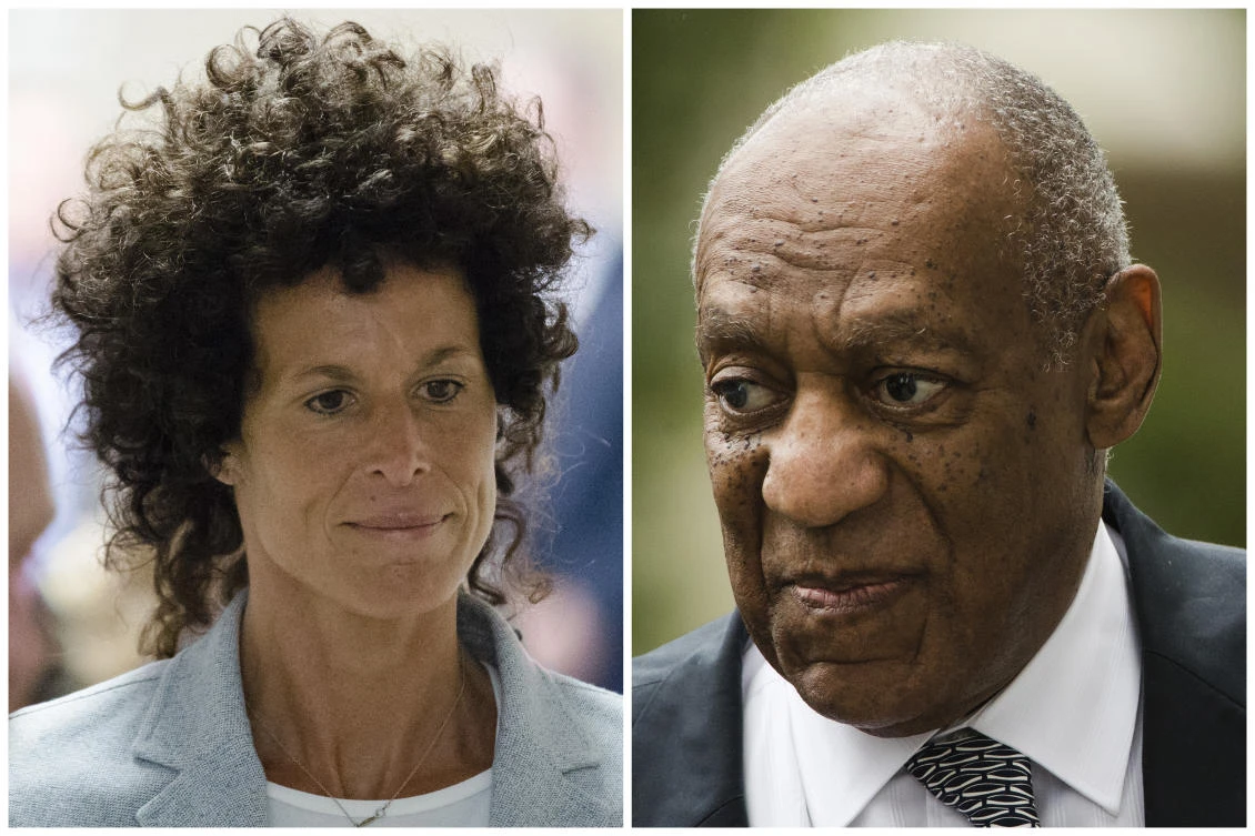 Andrea Constand and Bill Cosby. (AP)